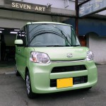ダイハツタントエシュロンボディーガラスコーティング施工