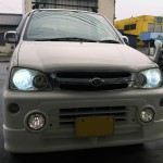 ダイハツテリオスキッドヘッドライトLoビームHID化