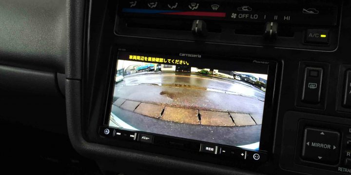 トヨタ100系ハイエースに取り付けたバックカメラ映像