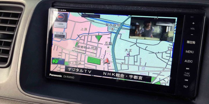 ホンダRF3ステップワゴンへ取り付けたパナソニックCN-R500WD